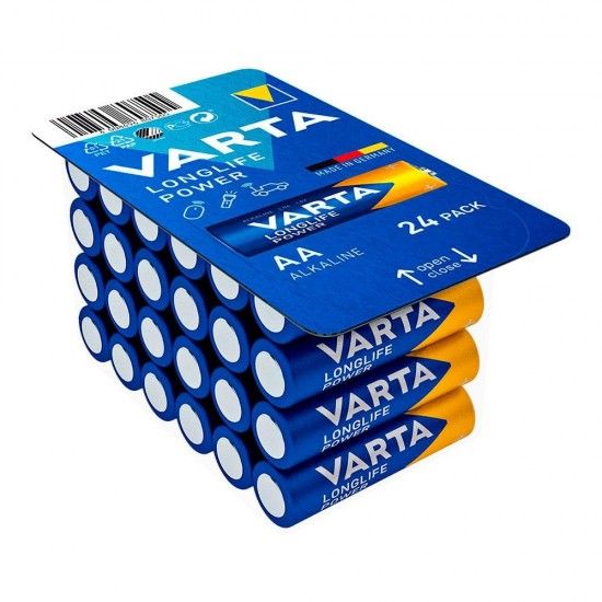 Pilha longlife power aa - lr06 caixa 24 unid. 14,5x50,5mm ref 38616 VARTA
