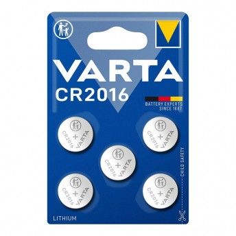 Micro pilha boto lithium cr2016 3v (blster 5 unid.) 20,0x1,6mm ref 38482 VARTA