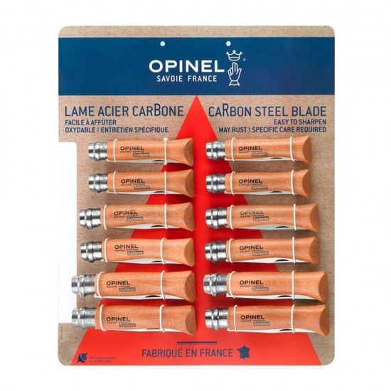 Navalha,expositor de 12 un carbono, 4 un - nº6 + 4 un - nº7 + 4 un - nº8. refª 37560 OPINEL Navalha,expositor de 12 un carbono, 4 un - nº6 + 4 un - nº7 + 4 un - nº8. refª 37560 OPINEL