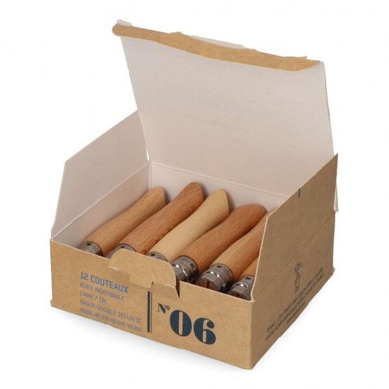 Navalha nº6 inox, lâmina 7cm, cabo de madeira de faia. refª 37531 OPINEL Navalha nº6 inox, lâmina 7cm, cabo de madeira de faia. refª 37531 OPINEL