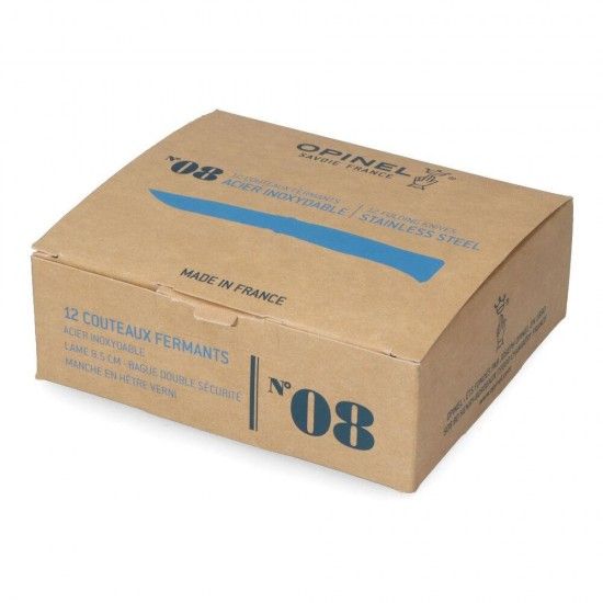 Navalha nº8 inox, lâmina 8,5cm, cabo de madeira de faia. refª 37533 OPINEL Navalha nº8 inox, lâmina 8,5cm, cabo de madeira de faia. refª 37533 OPINEL