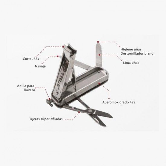 Nailclip kit chaveiro kit corta unhas tu215k refª 37518 TRUE Nailclip kit chaveiro kit corta unhas tu215k refª 37518 TRUE