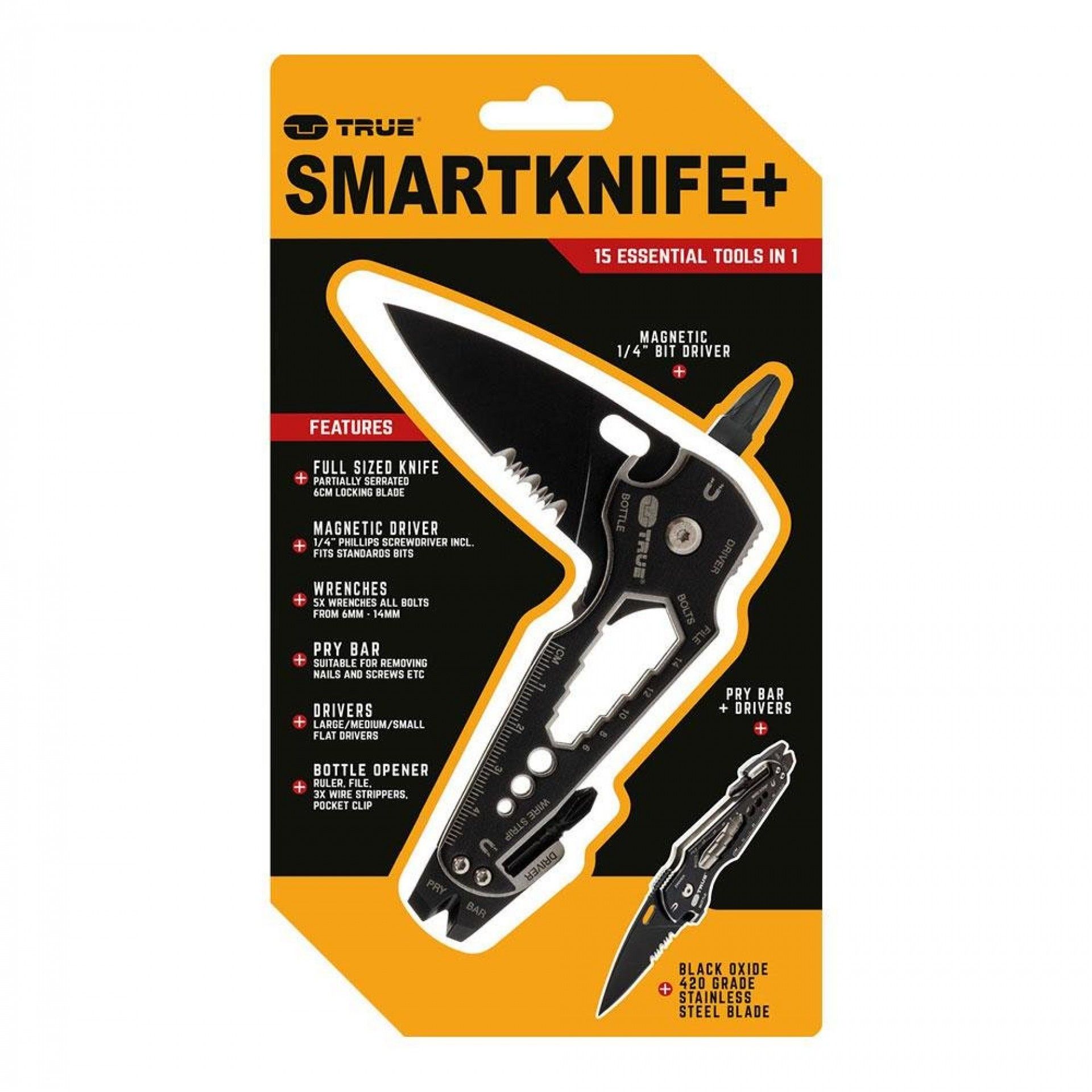 Smartknife + navalha multiúsos 15 em 1 tu6869 refª 37509 TRUE