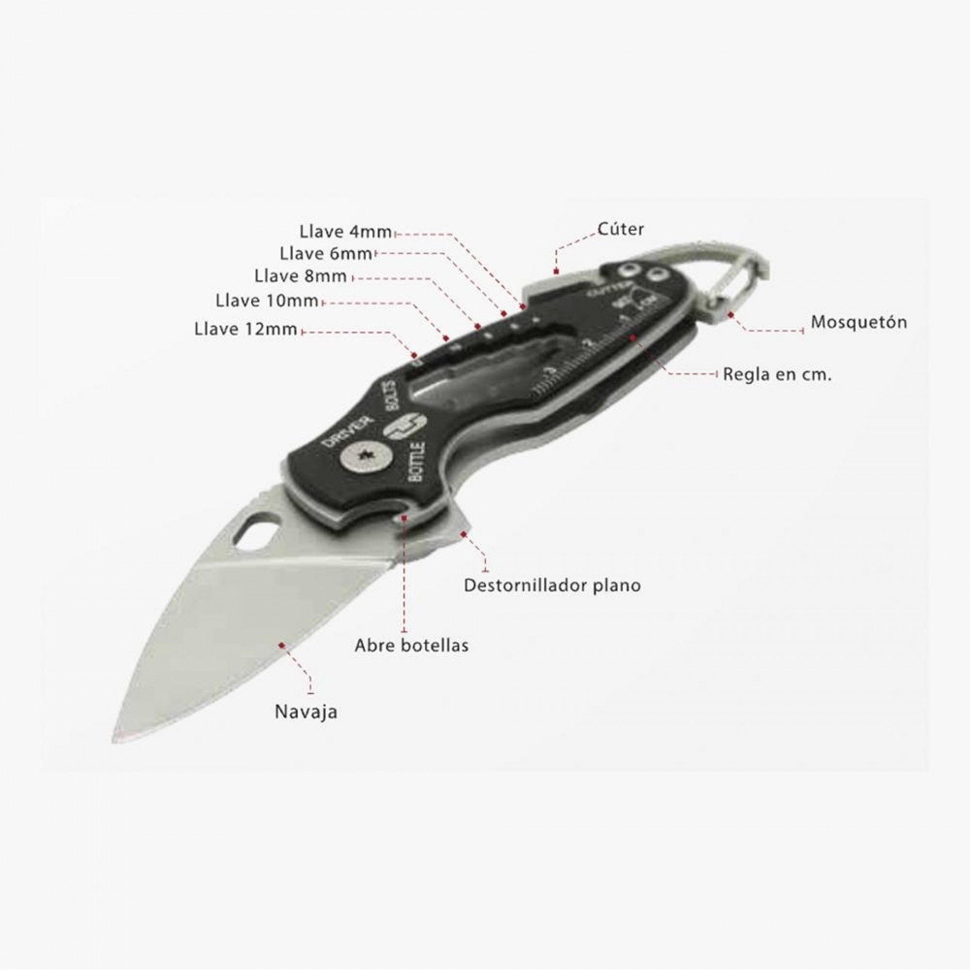 Smartknife navalha com 11 ferramentas em 1. tu573k refª 37504 TRUE