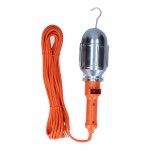 L�mpada port�til com gancho e interruptor met�lico. e-27 (cabo de 10m) ref� 37006 EDM
