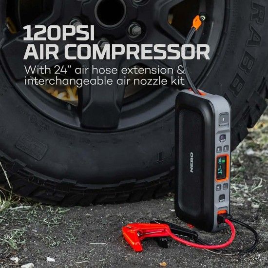 Arrancador de ar + compressor de ar auxiliar arrancador de ar. ref 36824 NEBO
