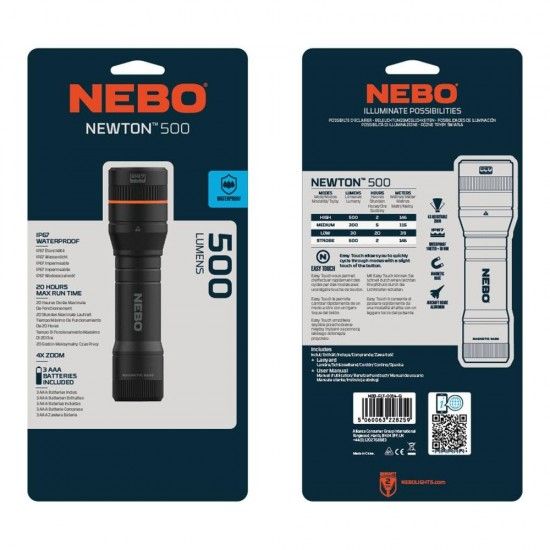 Lanterna newton? 500. tática. refª 36805 NEBO Lanterna newton? 500. tática. refª 36805 NEBO