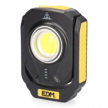 Lanterna com 1 led 10w 900lm compact recarregvel. base magntica. ref 36442 EDM