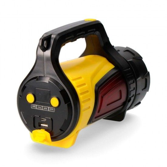 Lanterna multifunções de longo alcance. portátil. luz principal 10w + luz lateral 3w e power bank 35 Lanterna multifunções de longo alcance. portátil. luz principal 10w + luz lateral 3w e power bank 35