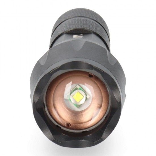 Lanterna de alumínio com zoom. 1 led cree xml-t6 3xaaa (pilhas incluídas) refª 36398 EDM Lanterna de alumínio com zoom. 1 led cree xml-t6 3xaaa (pilhas incluídas) refª 36398 EDM