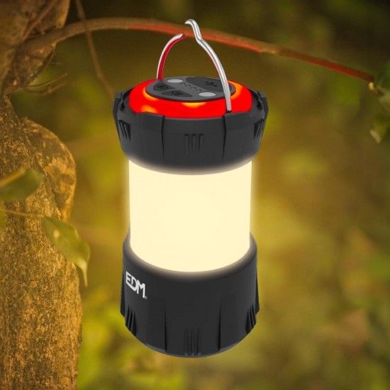 Mini lanterna de campismo de led 300lm 6,6x12cm ref 36148 EDM