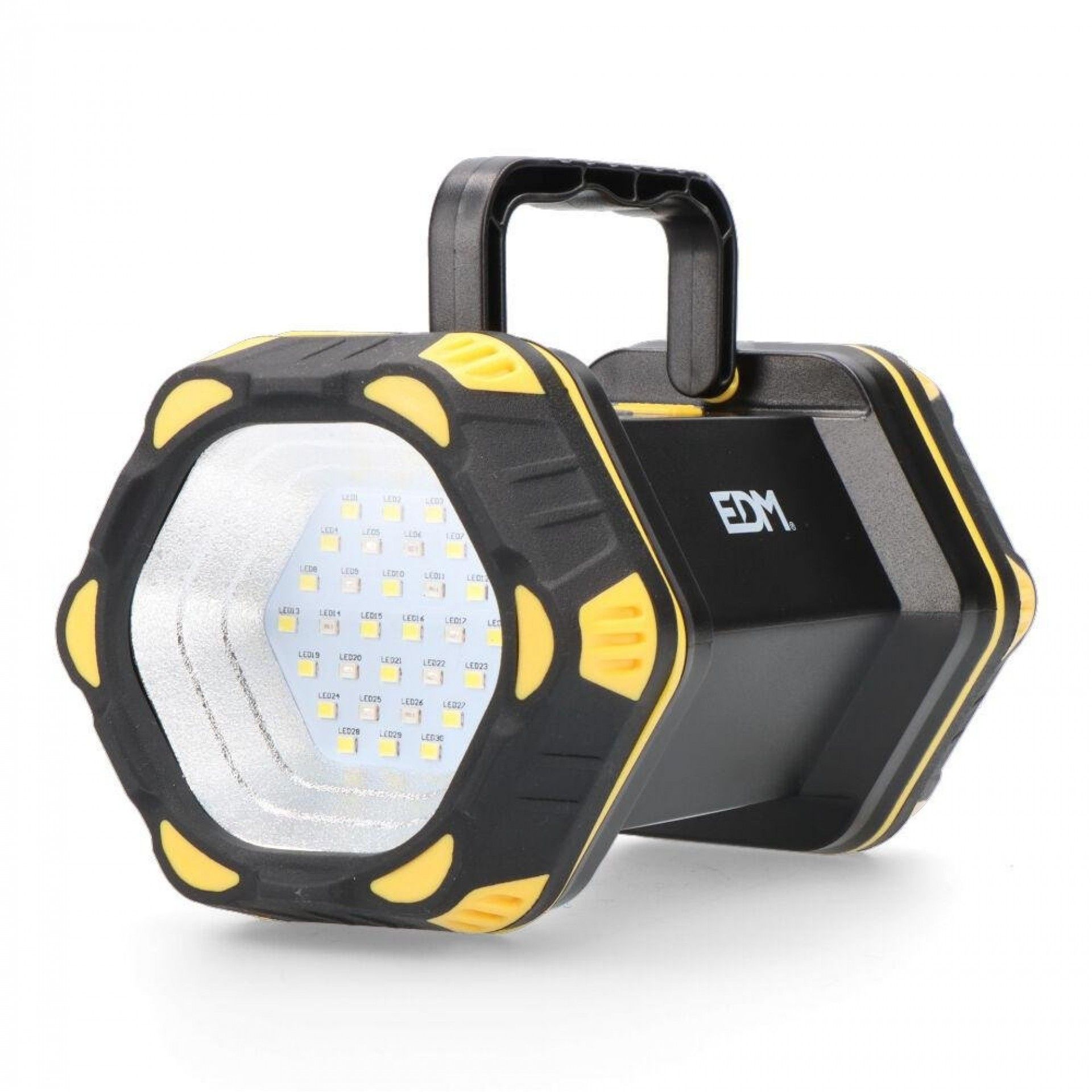 Lanterna de mão com led frontal 400lm + lateral 200lm refª 36144 EDM