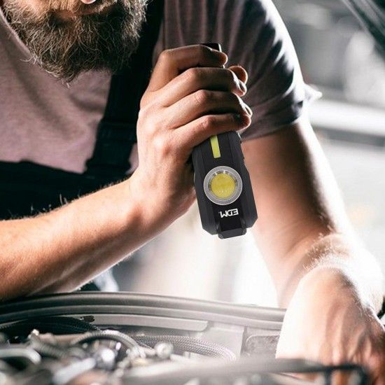 Lanterna led cob redonda 200lm + cob frontal 200lm + spot superior 50lm refª 36128 EDM Lanterna led cob redonda 200lm + cob frontal 200lm + spot superior 50lm refª 36128 EDM