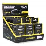 Lanterna de cabea 3w + 5w leds cob 2 leds 370lm 1200mah ref 36132 EDM
