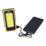 Lanterna led solar recarregvel com gancho e man cob 10w 750lm ref 36126 EDM