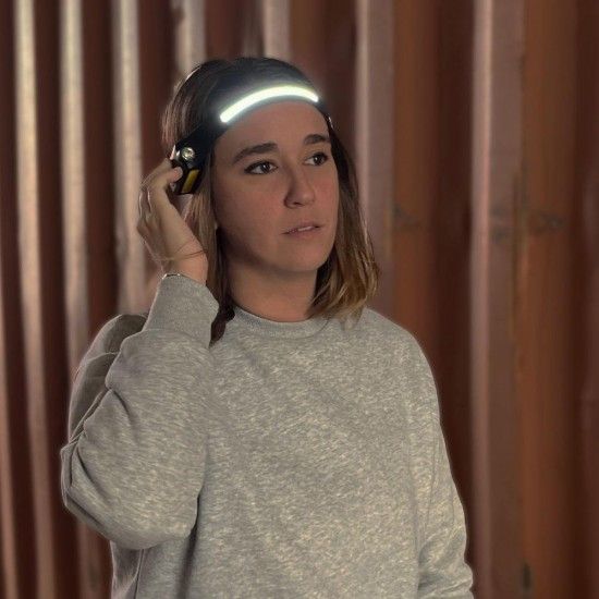 Lanterna frontal com sensor de cob 8w 280lm/100lm + spot led 3w 90lm/40lm ref 36127 EDM