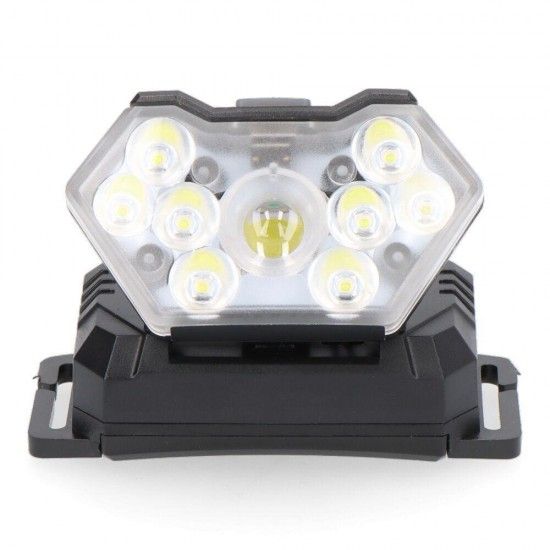 Lanterna de cabeça a pilhas 5w + 8x1w 400lm 9 leds refª 36123 EDM Lanterna de cabeça a pilhas 5w + 8x1w 400lm 9 leds refª 36123 EDM