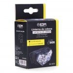 Lanterna de cabeça a pilhas 5w + 8x1w 400lm 9 leds refª 36123 EDM Lanterna de cabeça a pilhas 5w + 8x1w 400lm 9 leds refª 36123 EDM