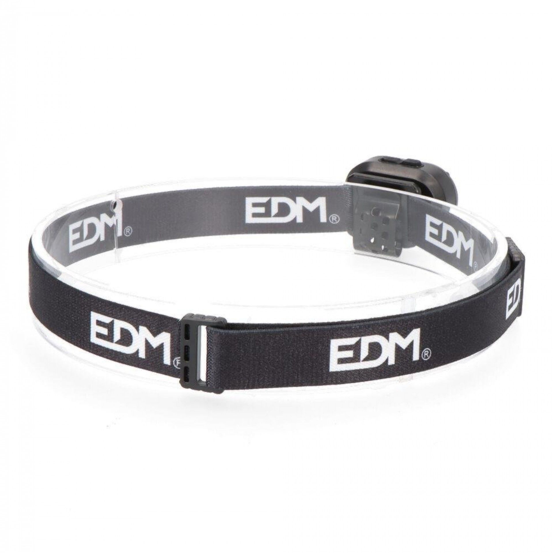 Lanterna de cabeça de alumínio recarregável 7w 500lm 2 leds 235mah refª 36122 EDM