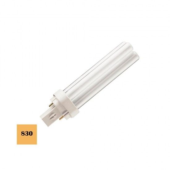 Lâmpada de baixo consumo lynx d-26w g24 3000k pl-2pin luz quente 17cm refª 35668 OSRAM Lâmpada de baixo consumo lynx d-26w g24 3000k pl-2pin luz quente 17cm refª 35668 OSRAM