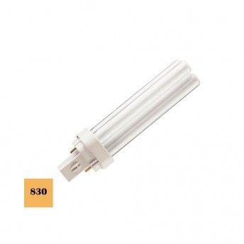Lmpada de baixo consumo lynx d-26w g24 3000k pl-2pin luz quente 17cm ref 35668 OSRAM