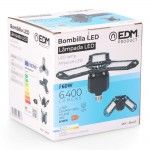 Lmpada "leaf" led e27 60w 6400lm 6500k luz fria 26,5x12cm ref 35447 EDM