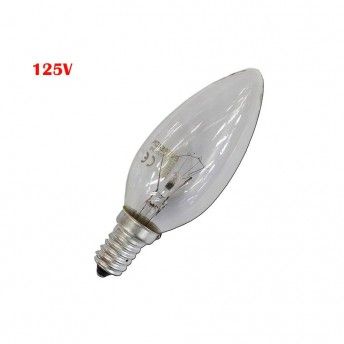 Lmpada incandescente vela transparente 60w e14 125v (somente uso industrial) ref 35432 ORMALIGHT
