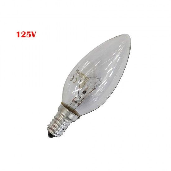 Lmpada incandescente vela transparente 60w e14 125v (somente uso industrial) ref 35432 ORMALIGHT