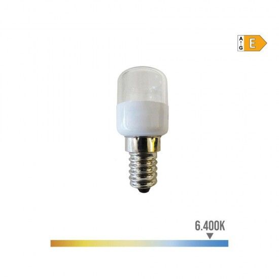 Lâmpada tubular (frigorífico) led e14 0,5w 55lm 6400k luz fria ø2,6x60cm refª 35291 EDM Lâmpada tubular (frigorífico) led e14 0,5w 55lm 6400k luz fria ø2,6x60cm refª 35291 EDM