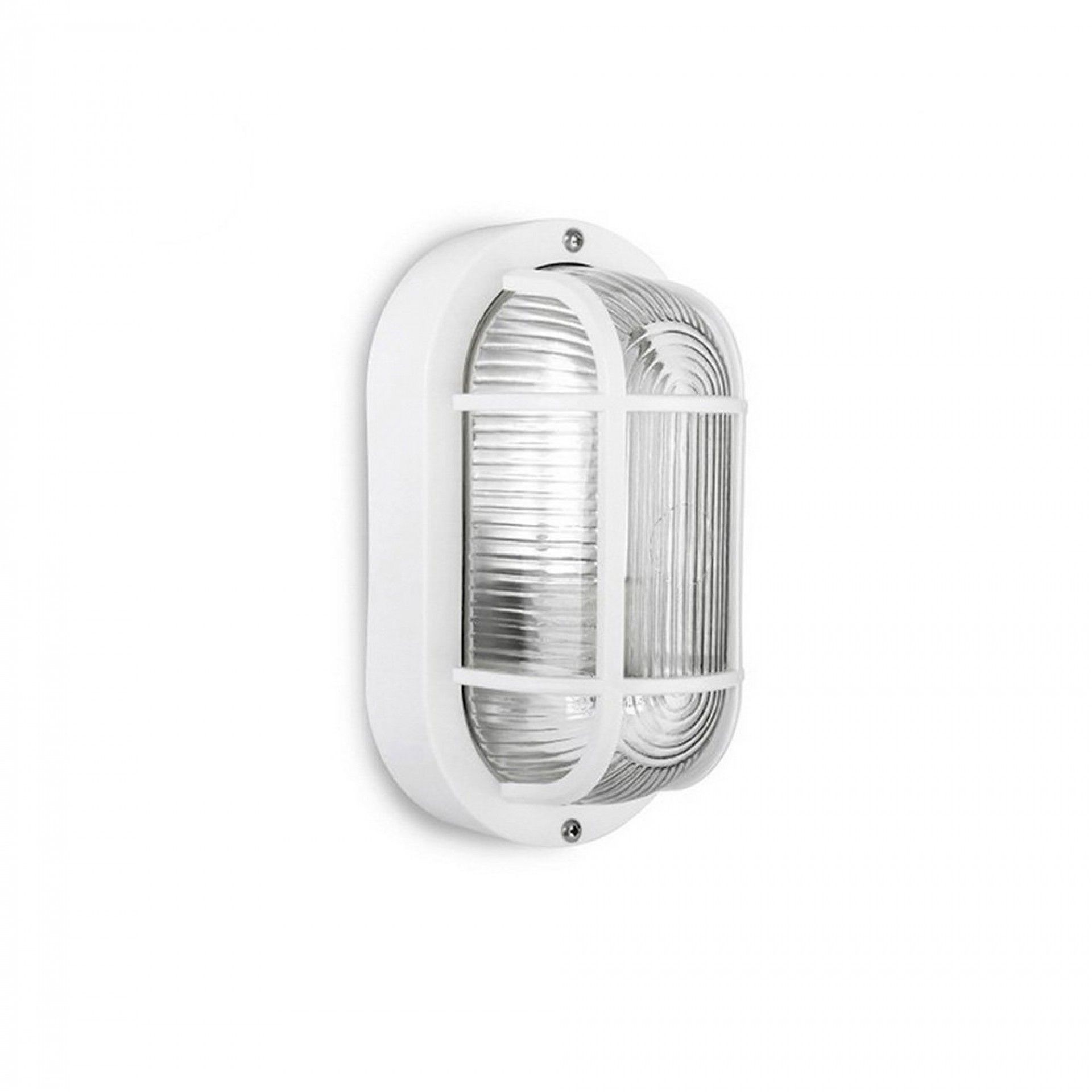 Aplique oval branco IP54 E27 40W Mod. Tarragona refª 34350 EDM