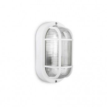 Aplique oval branco IP54 E27 40W Mod. Tarragona ref 34350 EDM