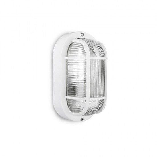 Aplique oval branco IP54 E27 40W Mod. Tarragona ref 34350 EDM