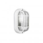 Aplique oval branco IP54 E27 40W Mod. Tarragona ref 34350 EDM