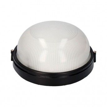 Aplique redondo de alumínio ip54. cor preto 1xe27 100w ø23,8x11cm modelo cambrils refª 34301 EDM Aplique redondo de alumínio ip54. cor preto 1xe27 100w ø23,8x11cm modelo cambrils refª 34301 EDM