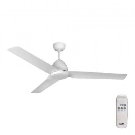 Ventoinha de teto modelo java. cor branco potncia: 60w lminas: 130cm com controle remoto ref 339