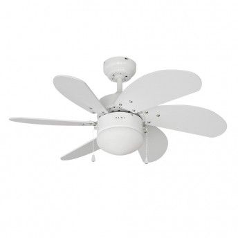 Ventoinha de teto modelo aral. cor blanco. potncia: 50w lminas: 76cm ref 33985 EDM