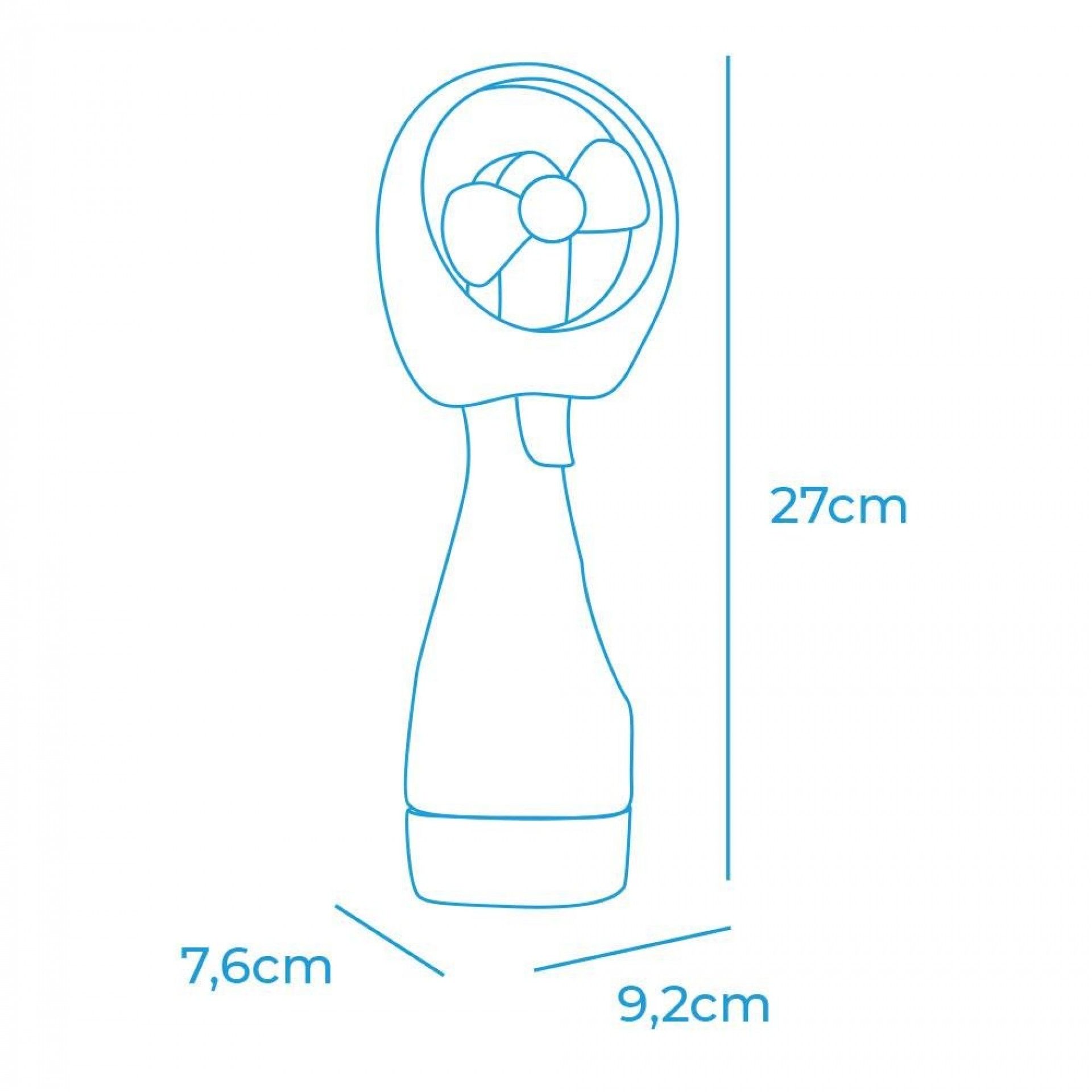 Ventoinha com pulverização de água 2xaa (não incluído) cores / modelos diversos refª 33979 EDM