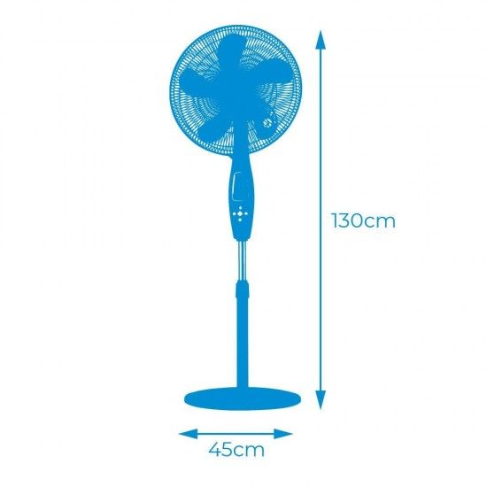 Ventoinha de pé. cor preto com controle remoto. potência: 60w lâminas: ø40cm altura ajustável 110-13 Ventoinha de pé. cor preto com controle remoto. potência: 60w lâminas: ø40cm altura ajustável 110-13