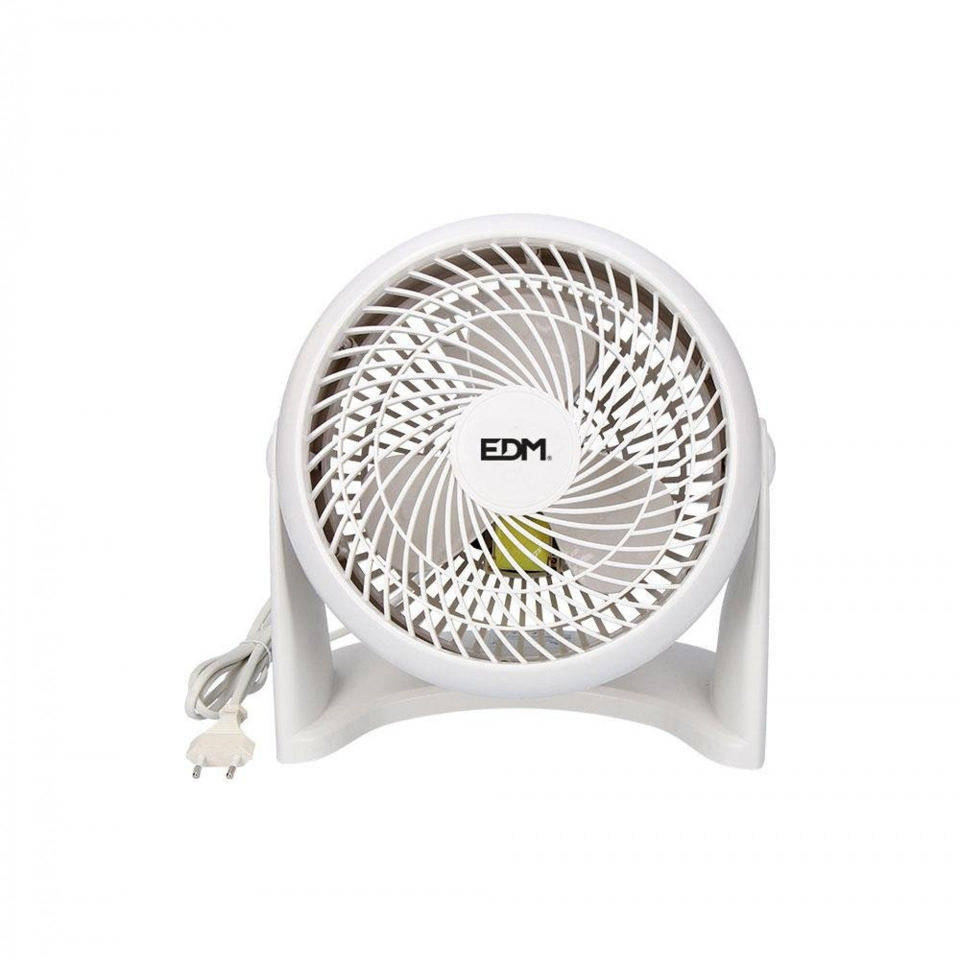 Ventoinha 2 em 1 (piso e parede) cor branco. potência: 50w lâminas: ø18cm 26,5x15,5x27,7cm refª 3395