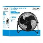 Ventoinha industrial oscilante. cor preto. potência: 45w lâminas: ø35x44,5cm refª 33946 EDM Ventoinha industrial oscilante. cor preto. potência: 45w lâminas: ø35x44,5cm refª 33946 EDM