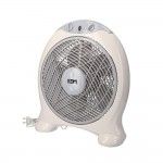 Ventoinha box fan cor branca/cinza. potencia: 45w lâminas: ø30,5cm 38,5x13x46cm refª 33951 EDM Ventoinha box fan cor branca/cinza. potencia: 45w lâminas: ø30,5cm 38,5x13x46cm refª 33951 EDM
