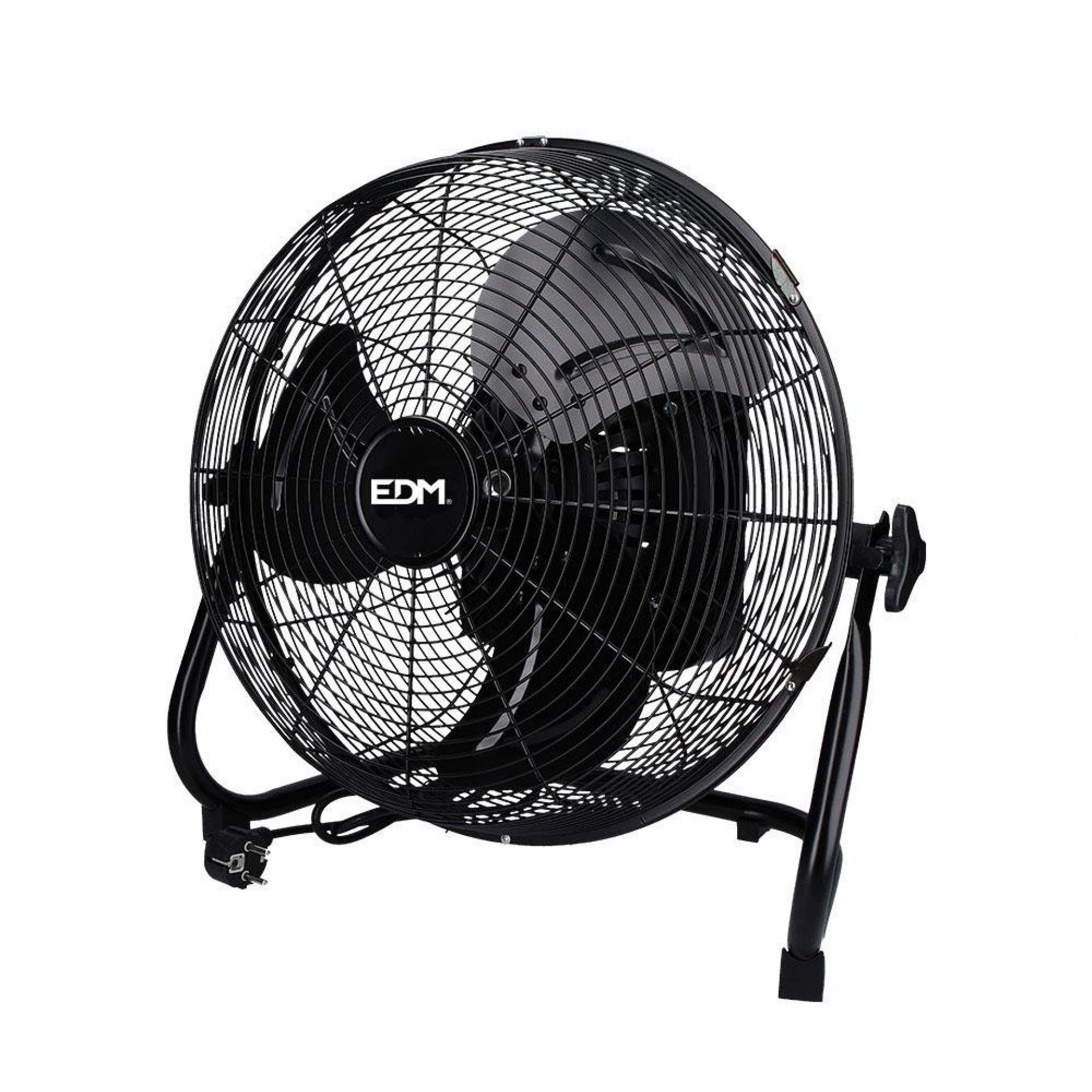 Ventoinha industrial, oscilante. cor preto potência: 60w lâminas: ø40x51,5cm refª 33947 EDM