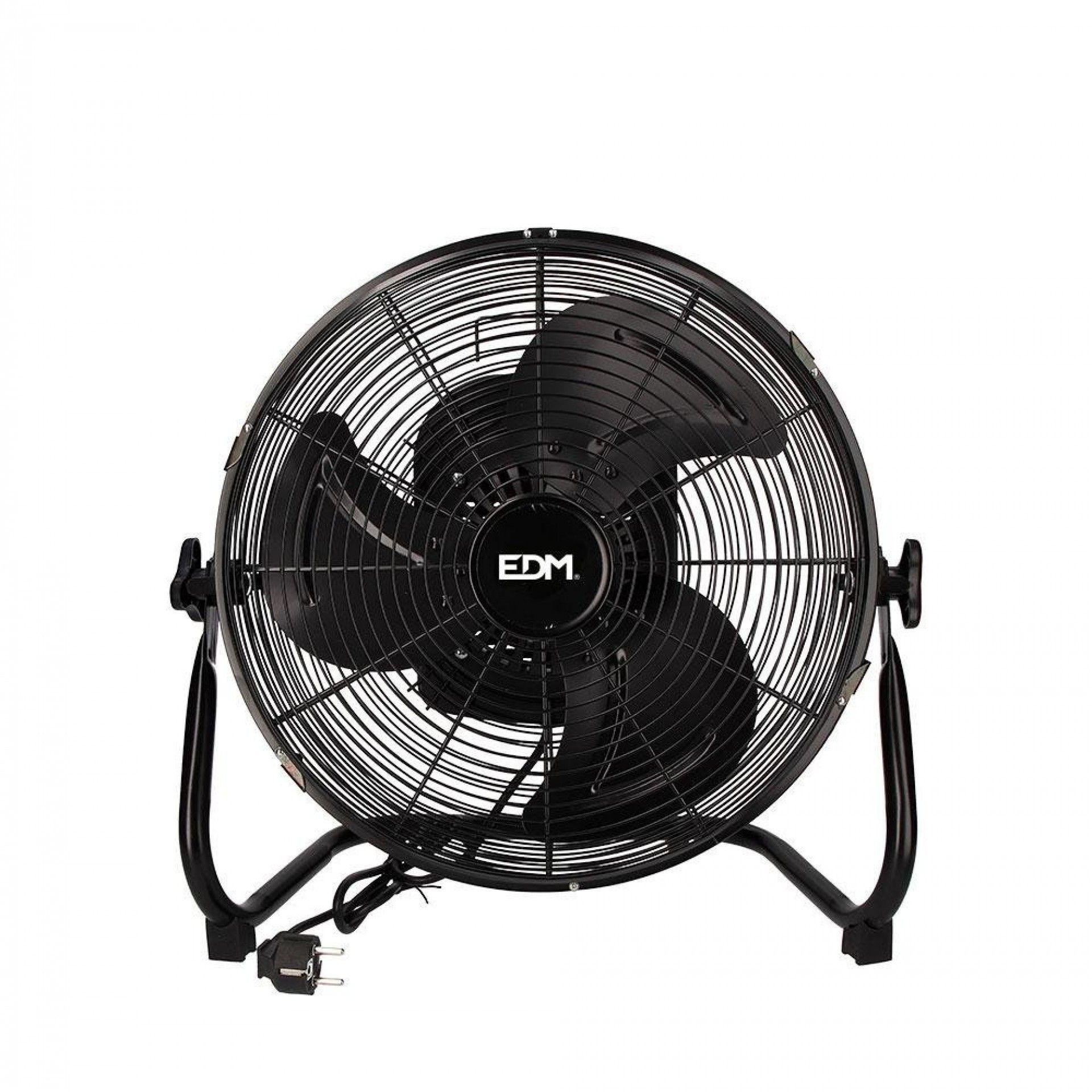 Ventoinha industrial oscilante. cor preto. potência: 45w lâminas: ø35x44,5cm refª 33946 EDM