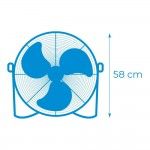 Ventoinha industrial de cho. cor preto industrial 120w lminas: 50x58cm ref 33936 EDM