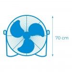 Ventoinha industrial de chão, com rodas. cor preto. potência: 180w lâminas: ø60x70cm refª 33933 EDM Ventoinha industrial de chão, com rodas. cor preto. potência: 180w lâminas: ø60x70cm refª 33933 EDM