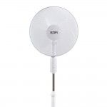 Ventoinha de pé. cor branco. potência: 50w aspas: ø40cm altura regulável 110-130cm refª 33910 EDM Ventoinha de pé. cor branco. potência: 50w aspas: ø40cm altura regulável 110-130cm refª 33910 EDM