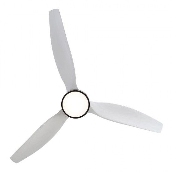 Ventoinha de teto com l�minas de madeira luz led 3000/4000/6500k kara pot�ncia 30w ref� 33825 EDM