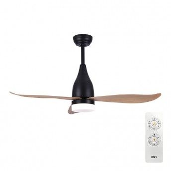 Ventoinha de teto de led 112cm dc 15w + luz 18w 2.190lm 3.000k- 4000k-5.000k mod.45db kattegat ref 