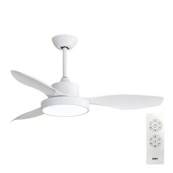 Ventoinha de teto de led 120cm 38w + luz 22w 2.160lm 3.000k - 4.000k - 5.000k mod. rtico ref 33817