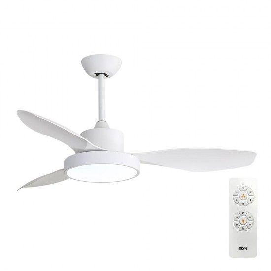 Ventoinha de teto de led 120cm 38w + luz 22w 2.160lm 3.000k - 4.000k - 5.000k mod. rtico ref 33817